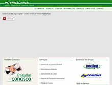 Tablet Screenshot of internacionalnet.com.br